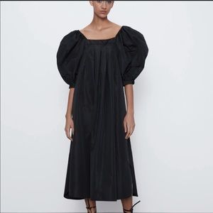 Zara outer shell Black voluminous